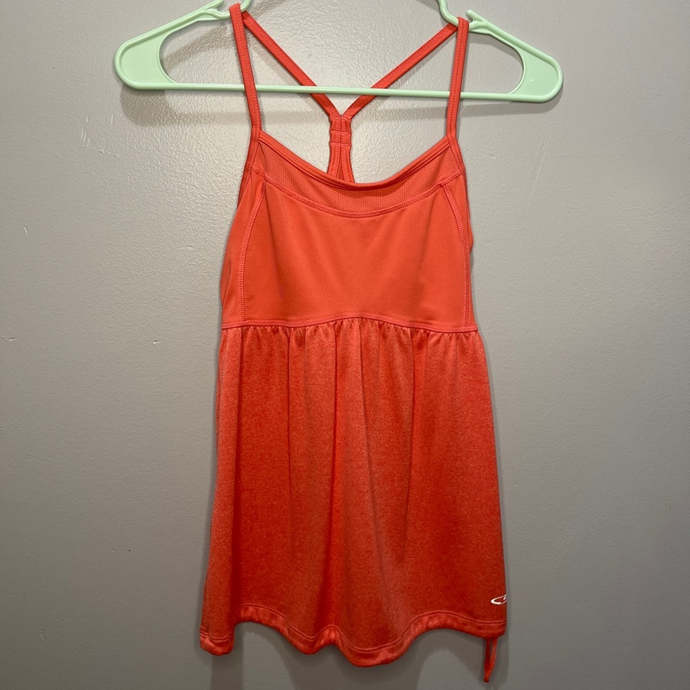 Champion Coral Athletic Tank Top With Shelf Bra